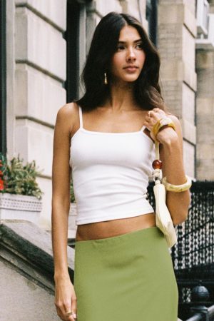 Baseline Rib Top White
