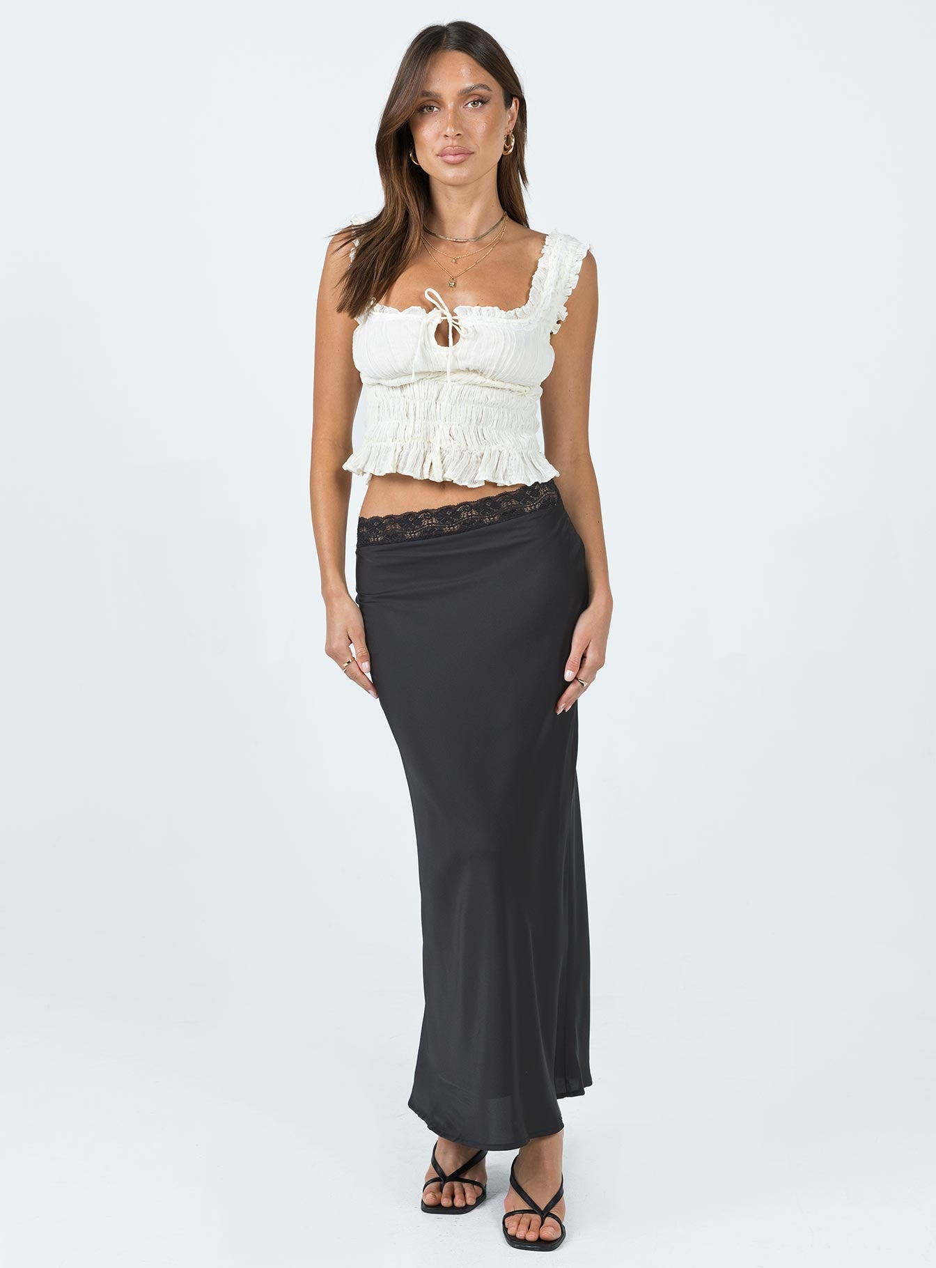 The Charmaine Maxi Skirt Black - Image 3