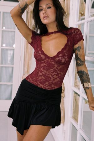 Trianta Asymmetrical Mini Skirt Black
