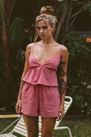 Lille Set Red Gingham