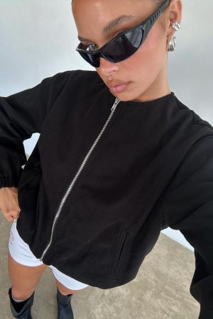 Grasp Bomber Jacket Black