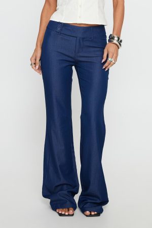 Kinkirk Flared Pants Chambray