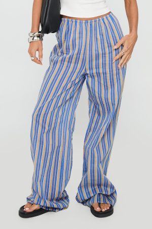Limestone Pants Blue Multi
