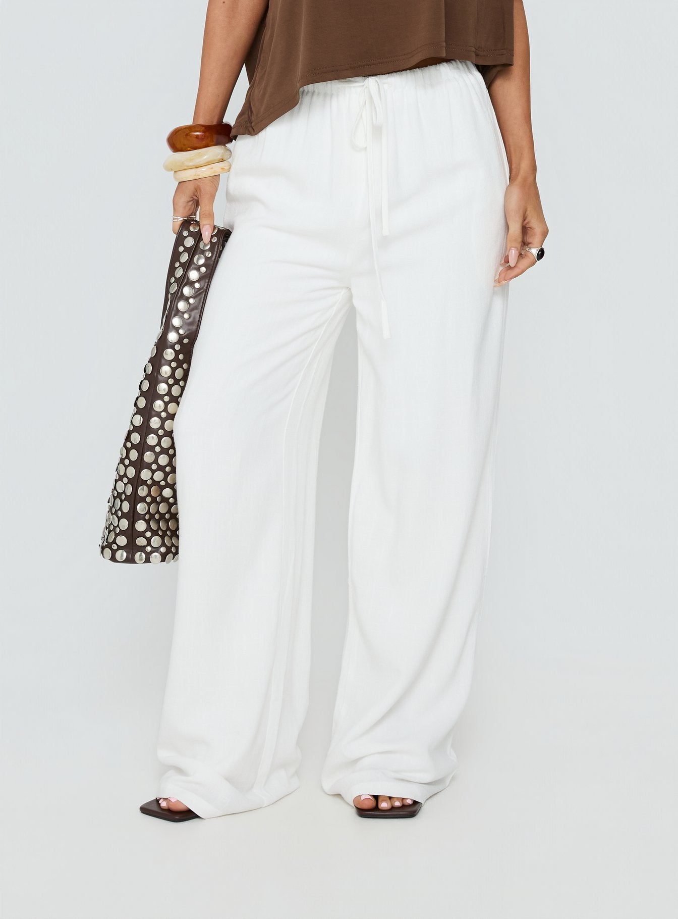 Parklea Linen Blend Pants White - Image 2