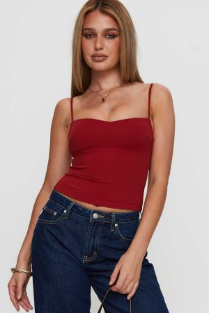Evanda Top Burgundy