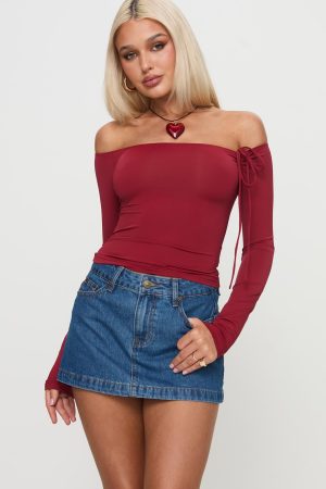 Nicolina Low Rise Denim Mini Skirt Light Wash Petite