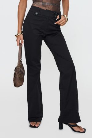 Aislyn Flare Pant Black