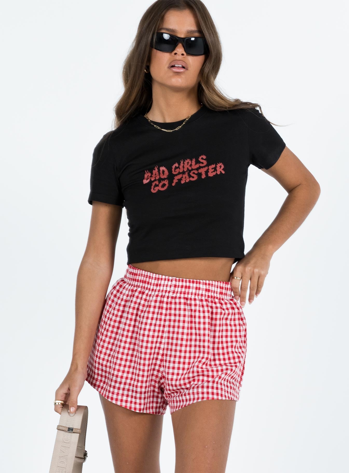 Beach House Shorts Red / White Gingham - Image 2