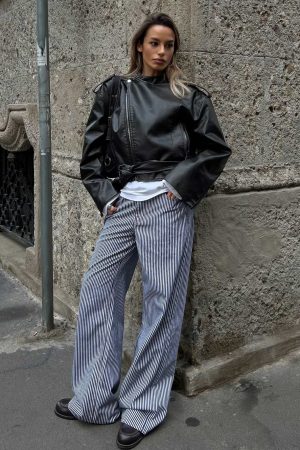 Top Model Jean Navy Stripe