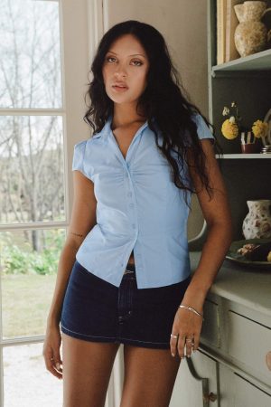 Arianwyn Short Sleeve Shirt Blue