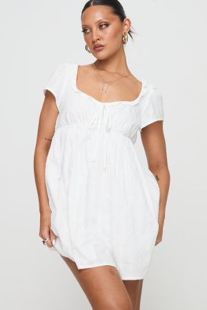 Monsterrat Mini Dress White