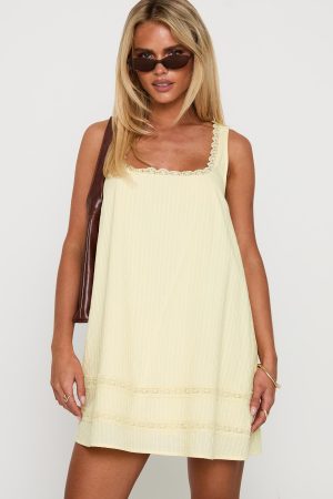Alanah Mini Dress Lemon