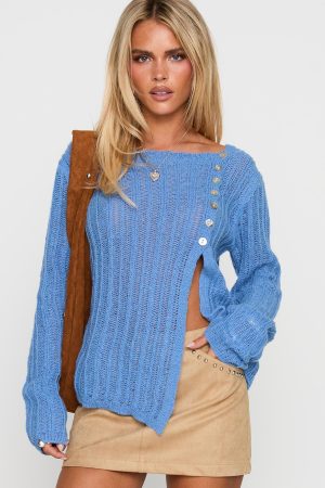 Lenker Knit Jumper Blue