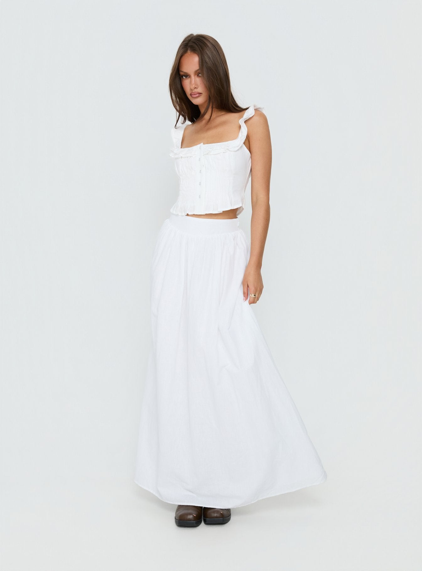 Isadoria Frill Top White - Image 3