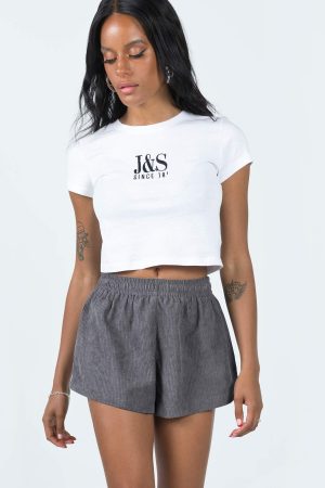 Beach House Shorts Cord Grey