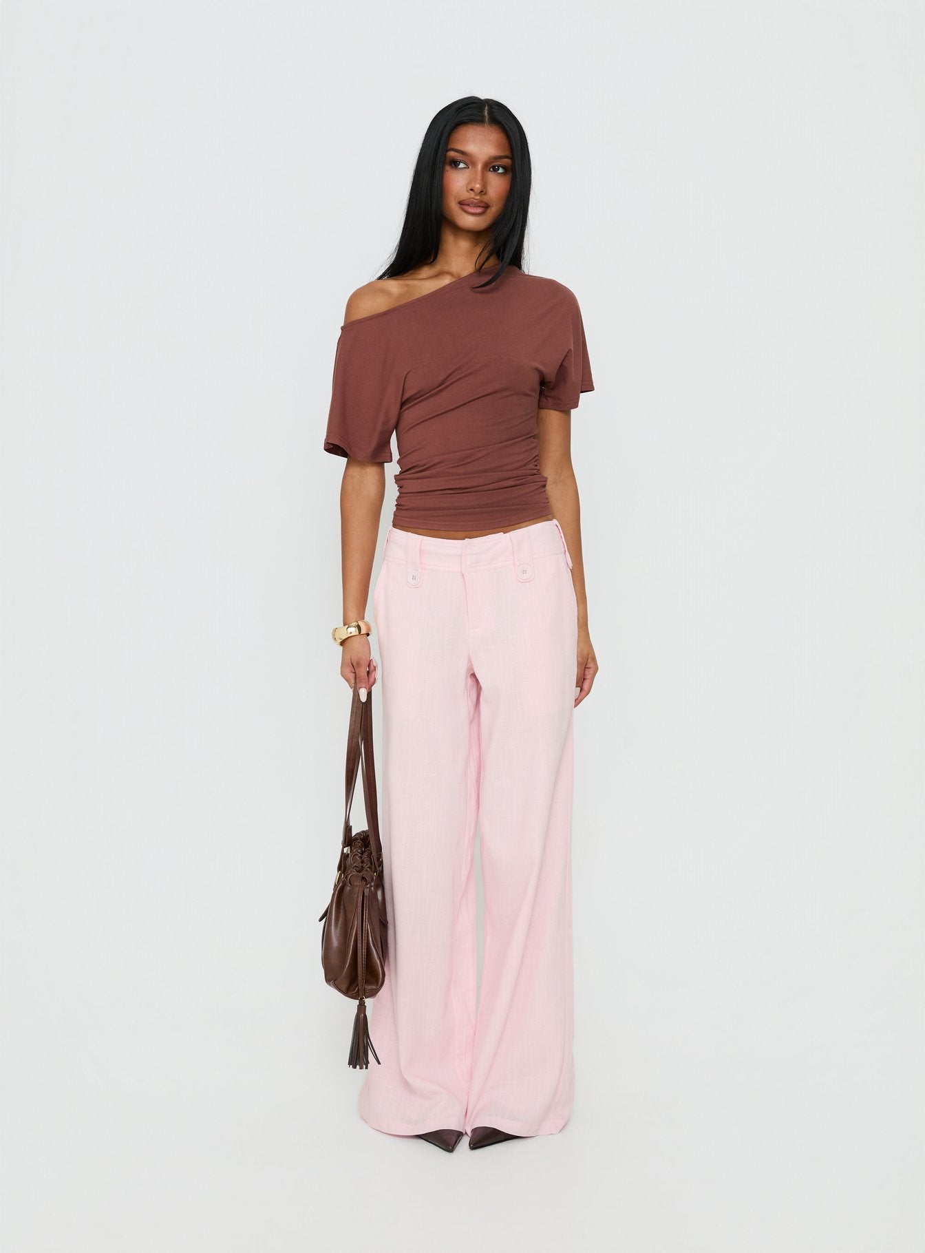 Pedra Wide Leg Pant Pink - Image 2