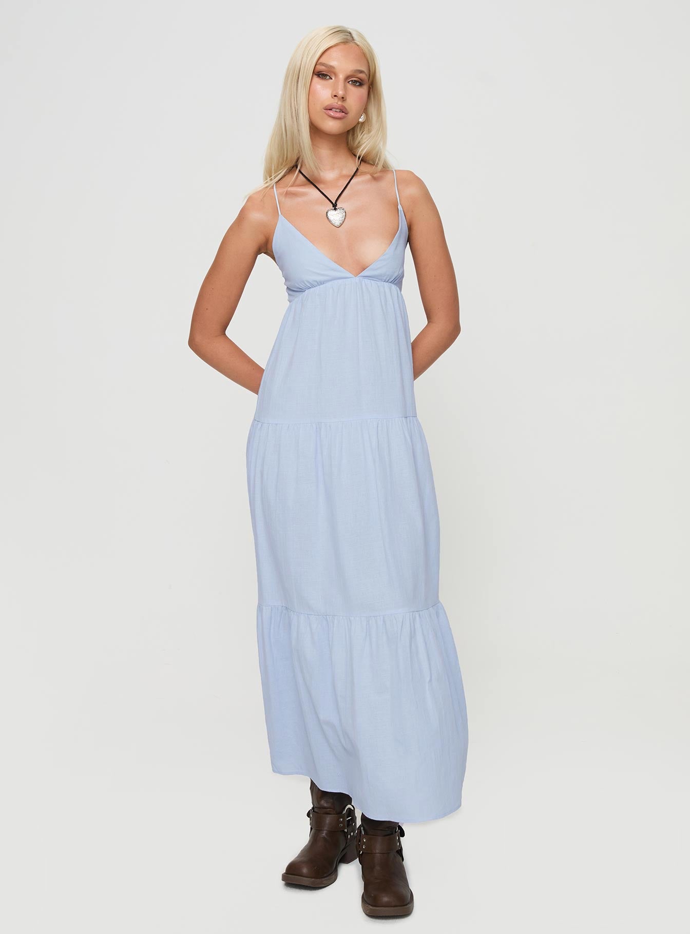 Chelsea Maxi Dress Blue - Image 2