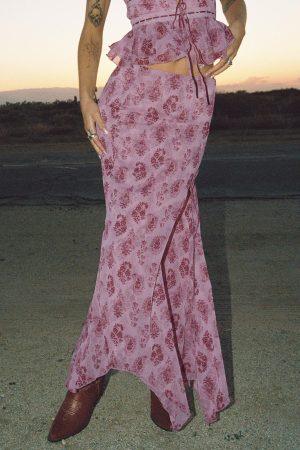 Nikolise Maxi Skirt Purple Petite