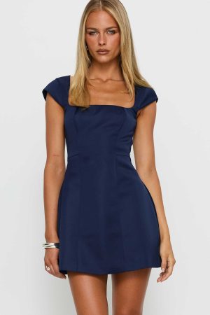Mariza Mini Dress Navy