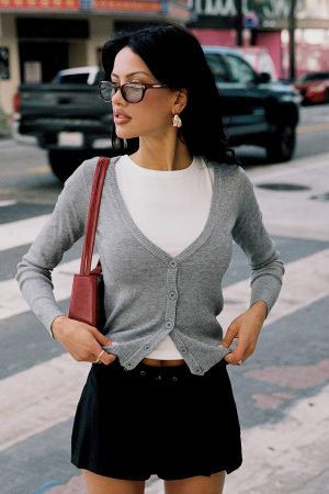 York Cardigan Grey Marle