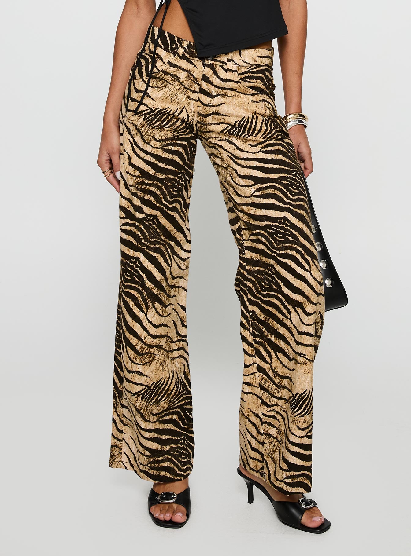 Low Rise Roomy Pants Multi - Image 2
