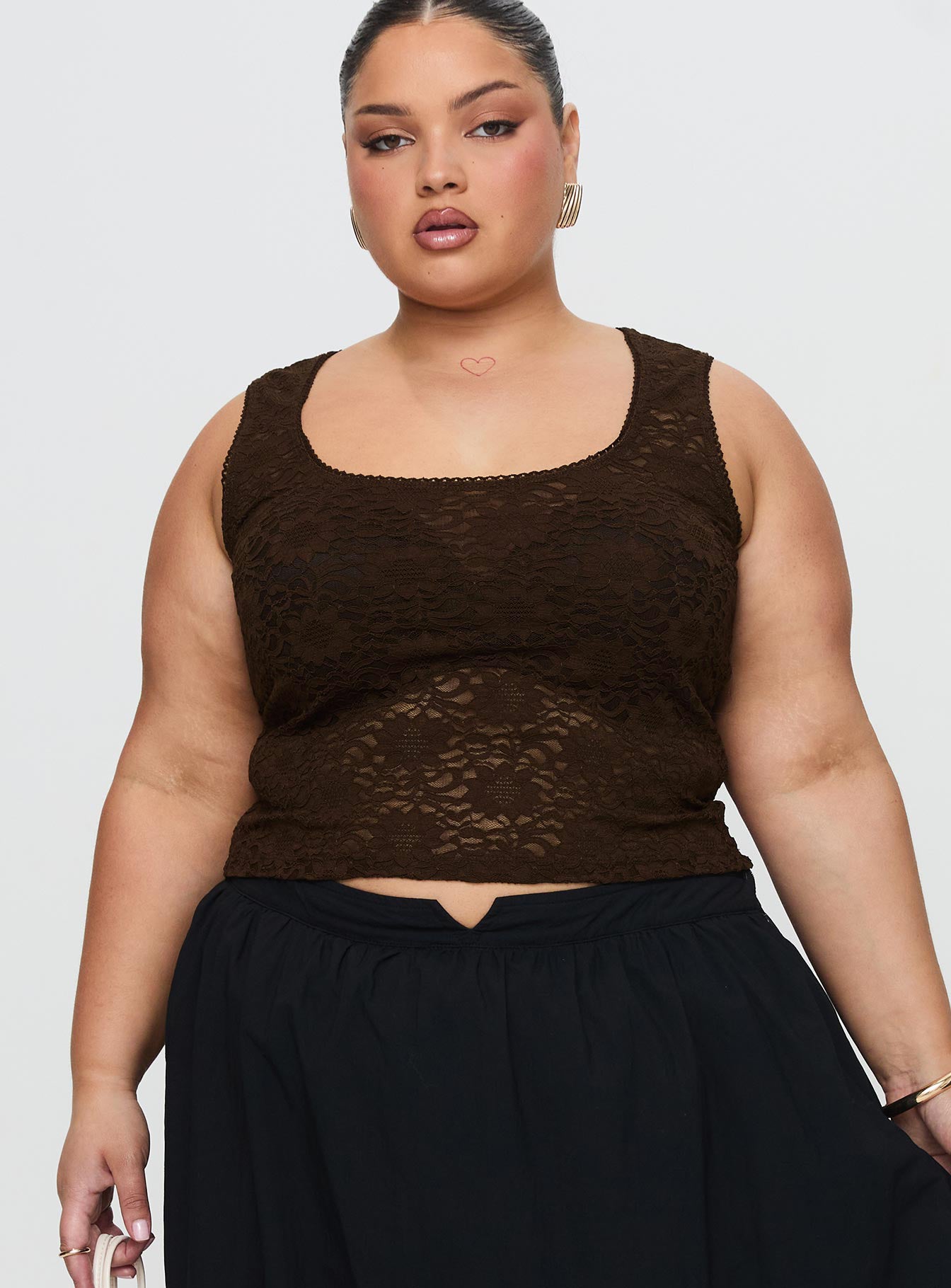 Bennington Lace Top Brown - Image 8