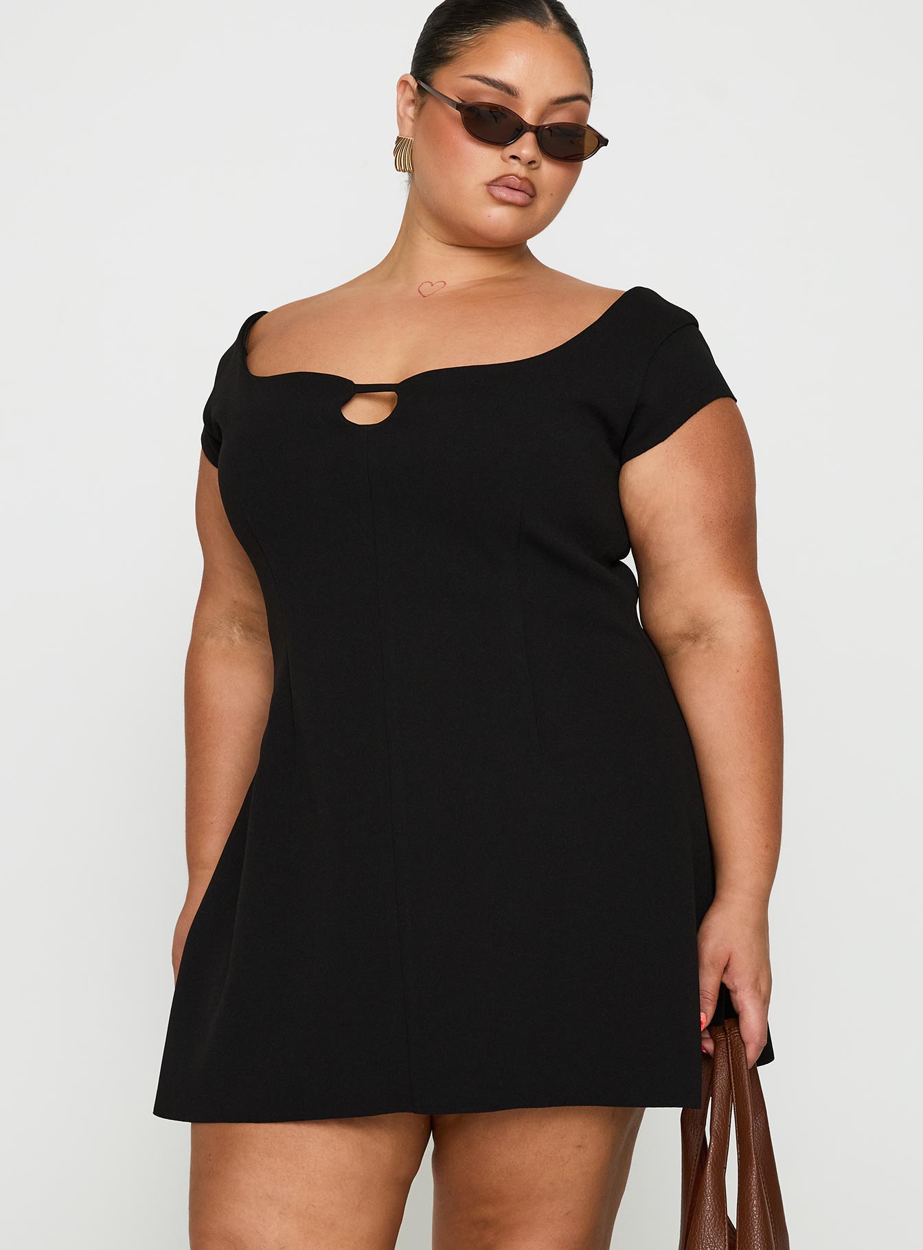 Sylvette Mini Dress Black Curve - Image 2