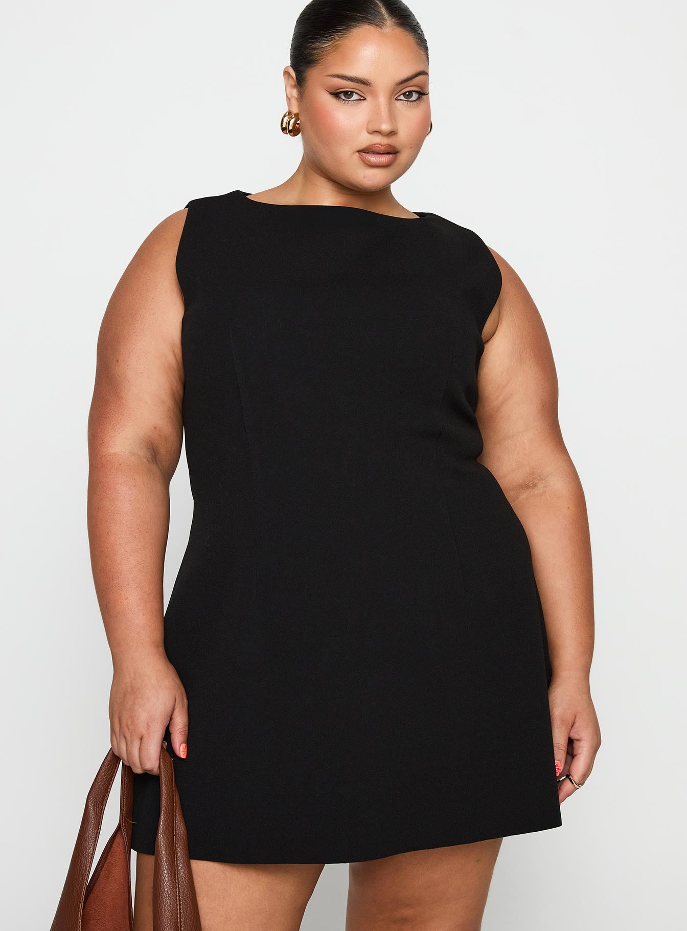 Anse Mini Dress Black Curve - Image 2