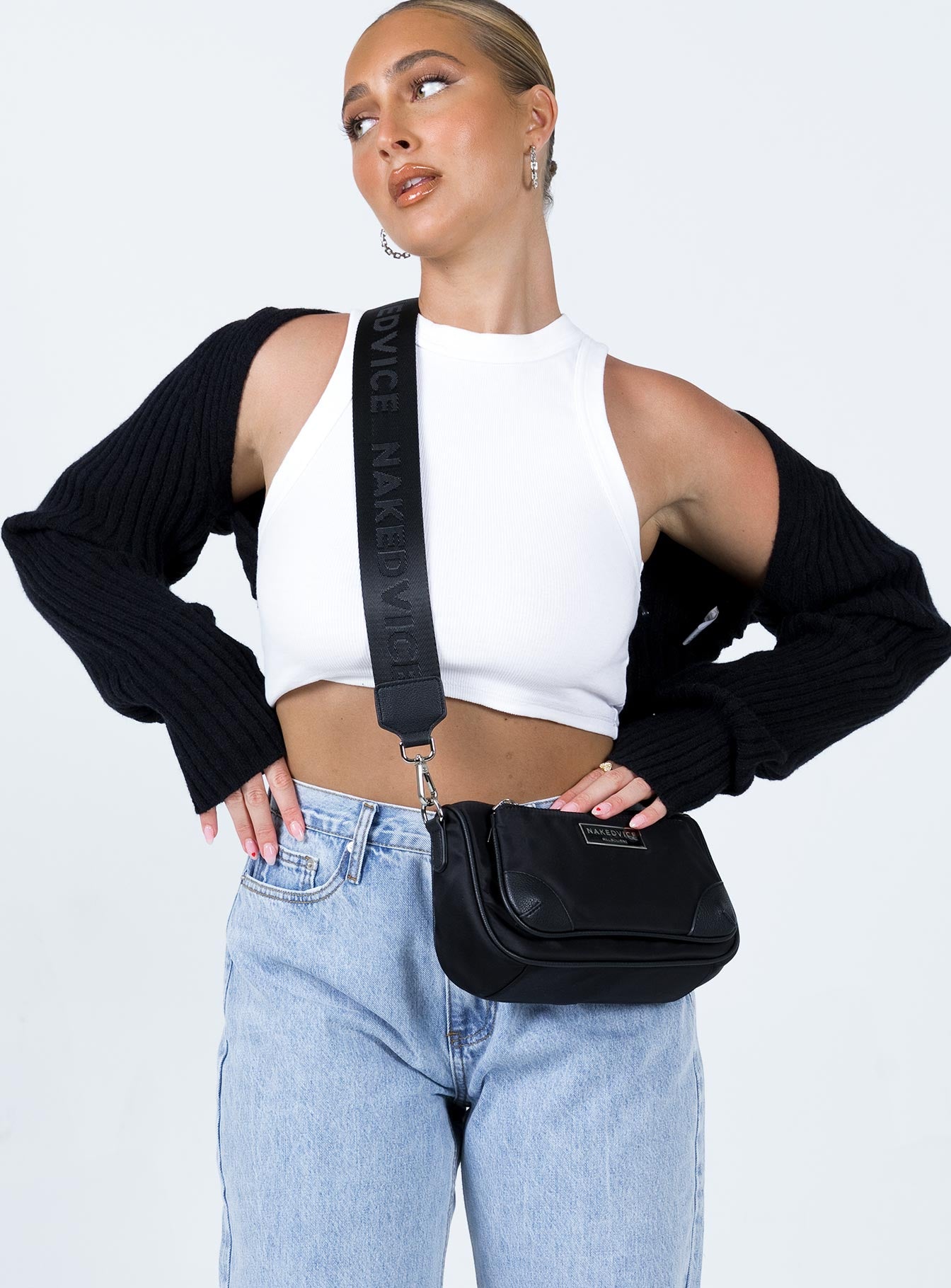 Aytan Bolero Sweater Black - Image 3