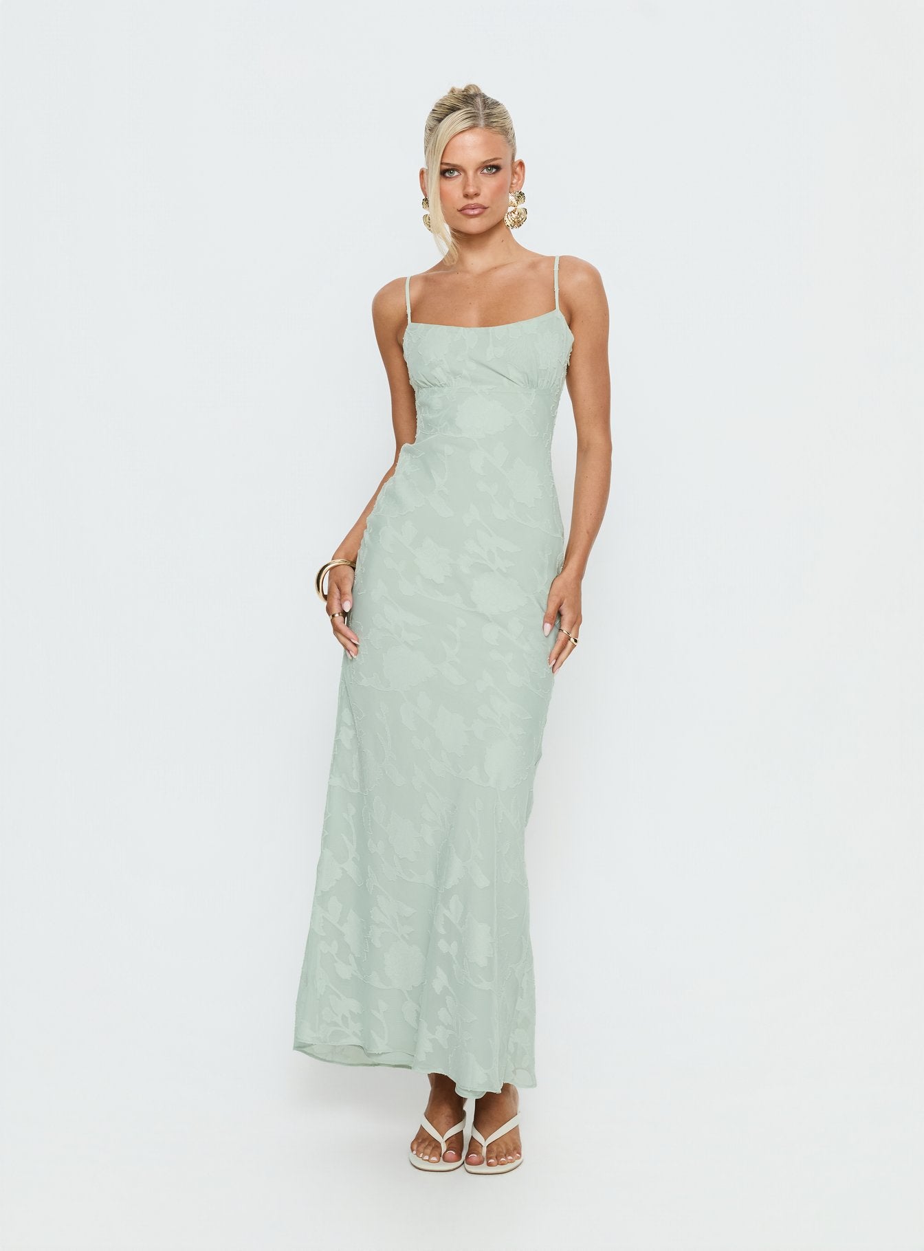 Avienna Maxi Dress Sage Burnout - Image 2