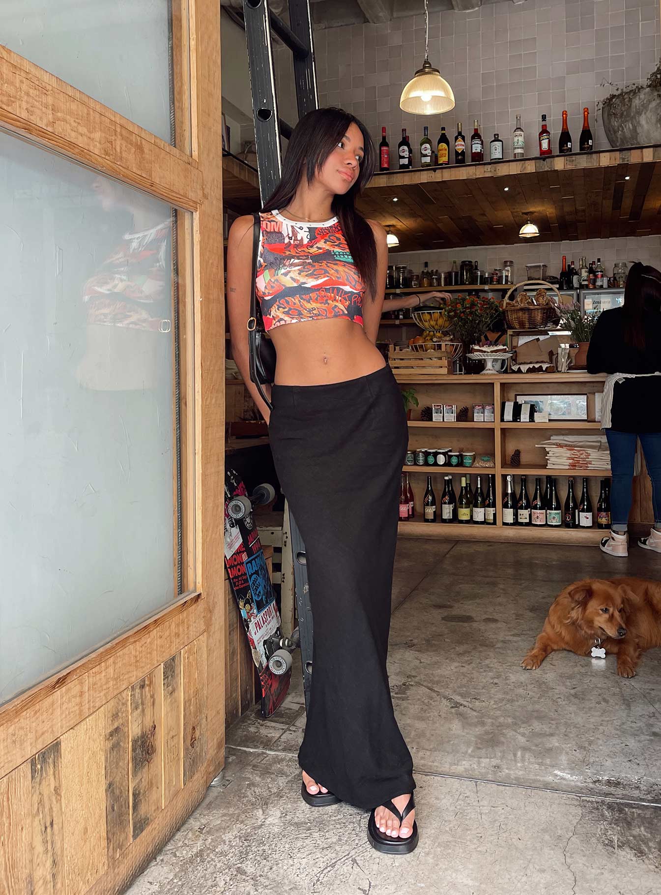 Jodie Maxi Skirt Black - Image 6