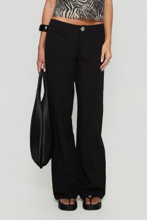 Vendi Low Rise Pant Black