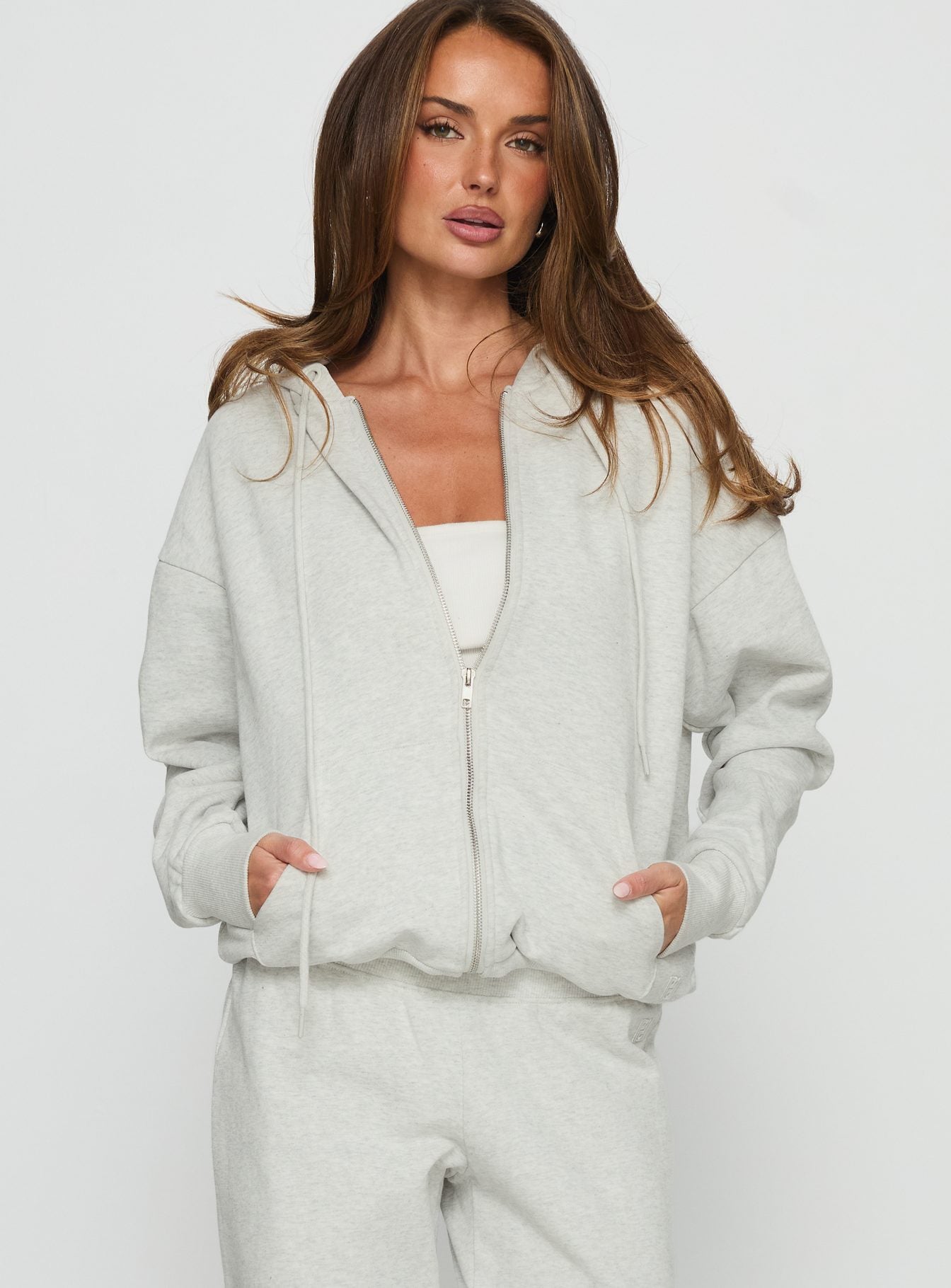 All Day Oversized Hoodie Grey Marle - Image 2