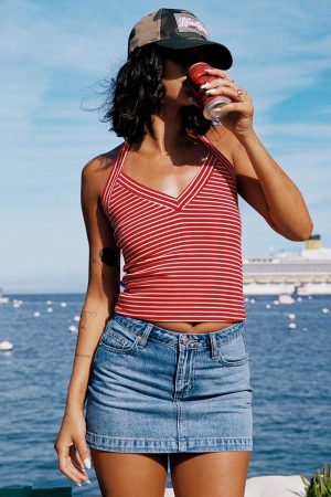 Fossils Denim Mini Skirt Blue