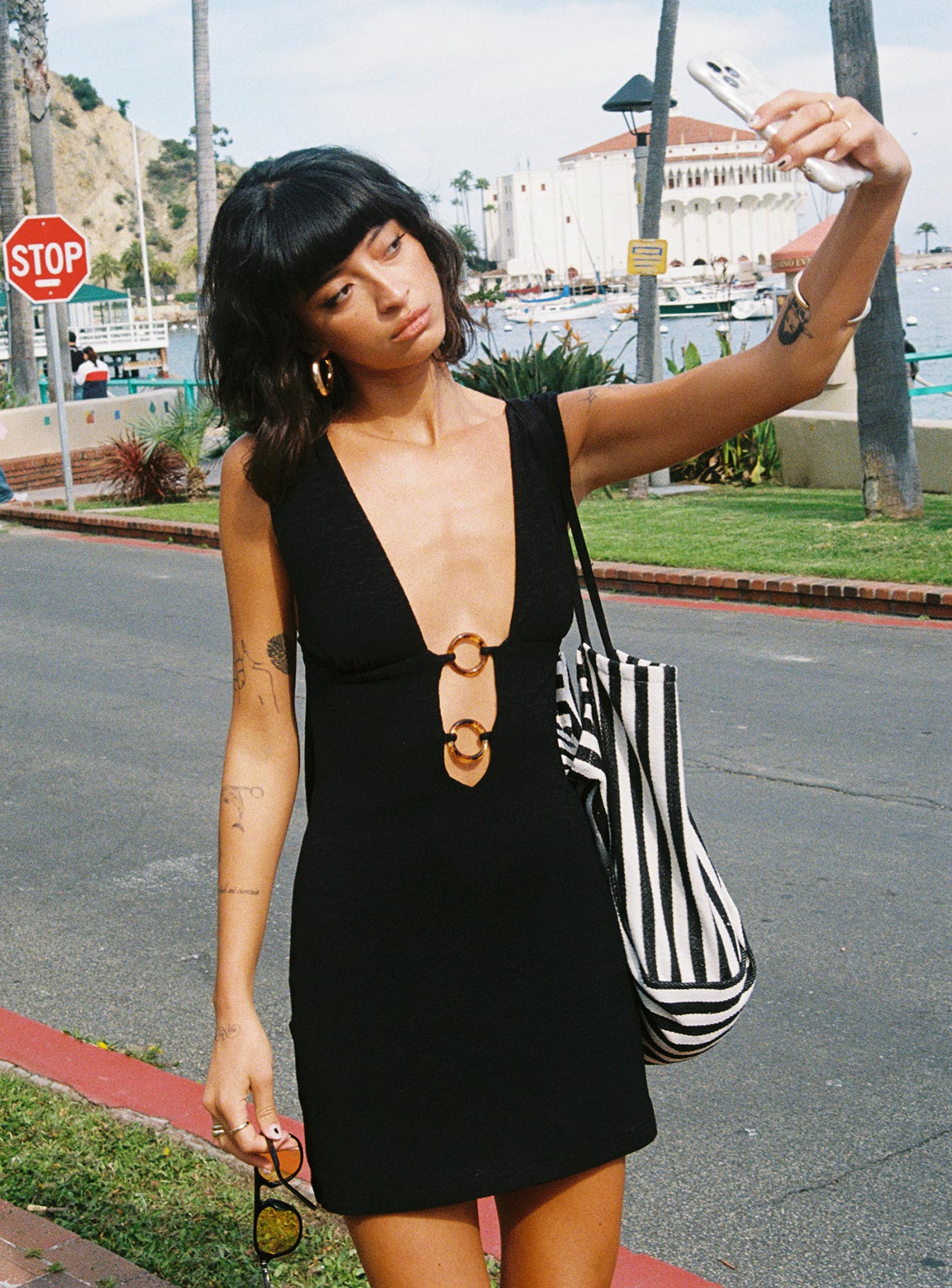 Steward Mini Dress Black - Image 2