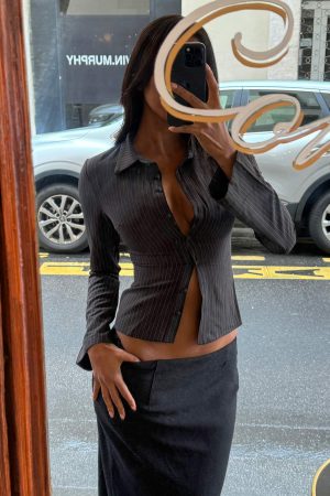 Anni Stripe Shirt Pinstripe