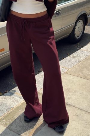 All Day Straight Leg Sweatpants Wine