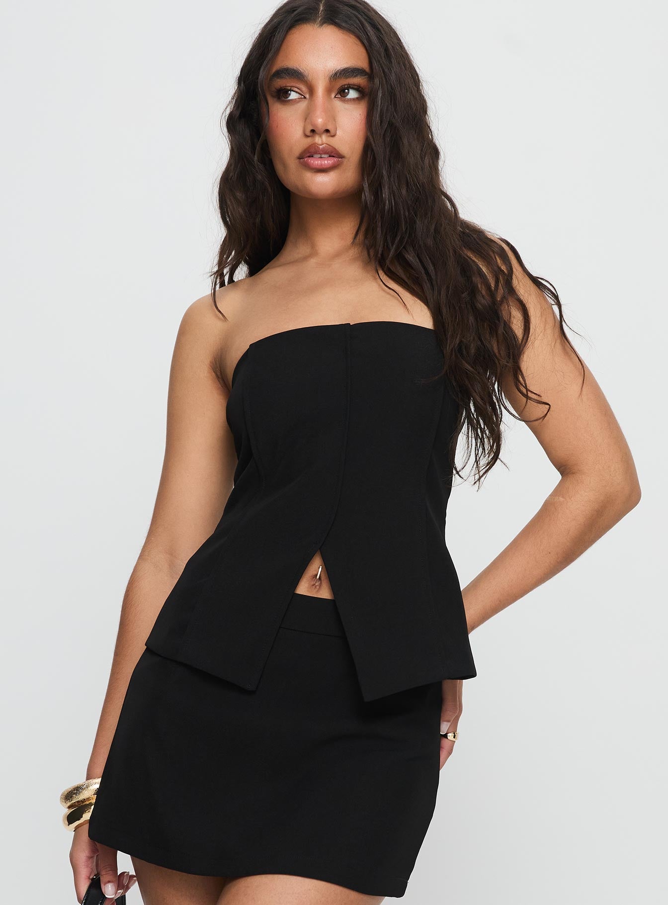 Lavish Living Strapless Top Black - Image 2