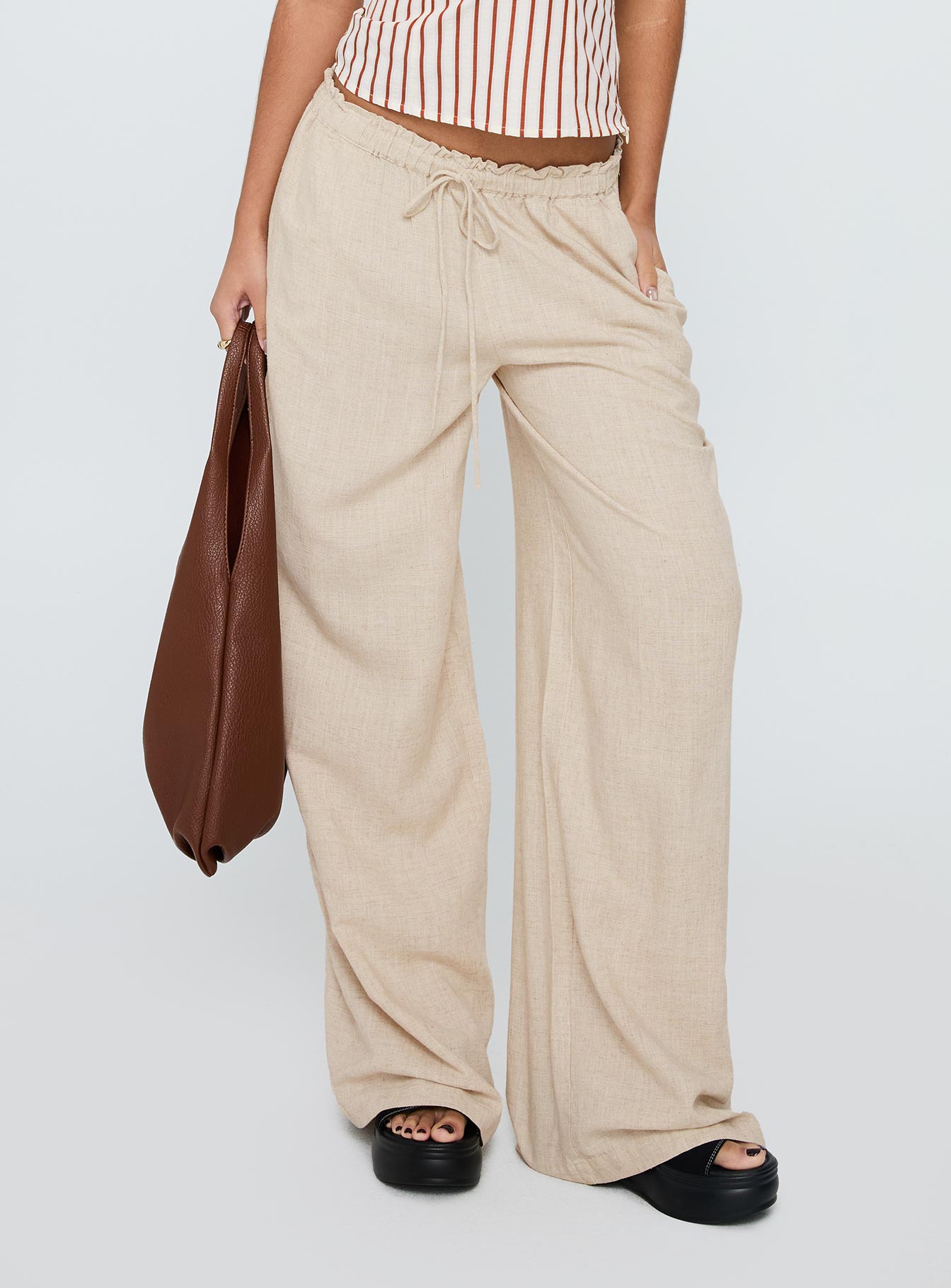 Seascape Oversize Tie Pants Natural - Image 2