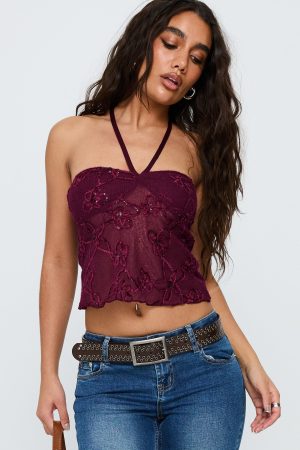 Ruwi Top Burgundy