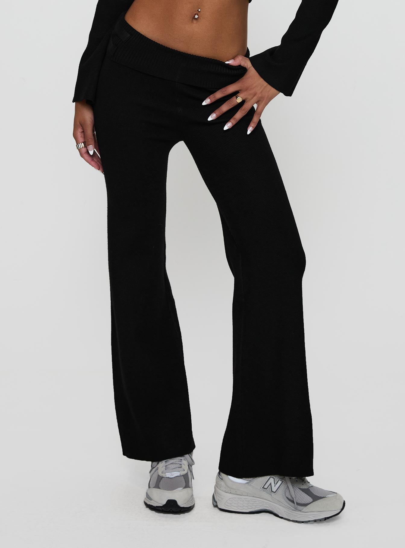 Try Me Knit Pants Black - Image 2