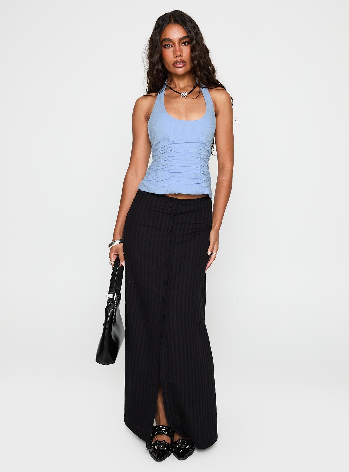 Livie Maxi Skirt Black - Image 2