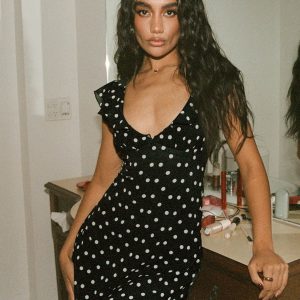 I Guess So Mini Dress Black Polka Dot