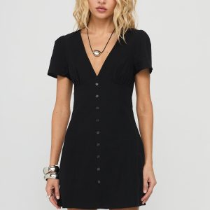 Loveliness Playsuit Black Tall