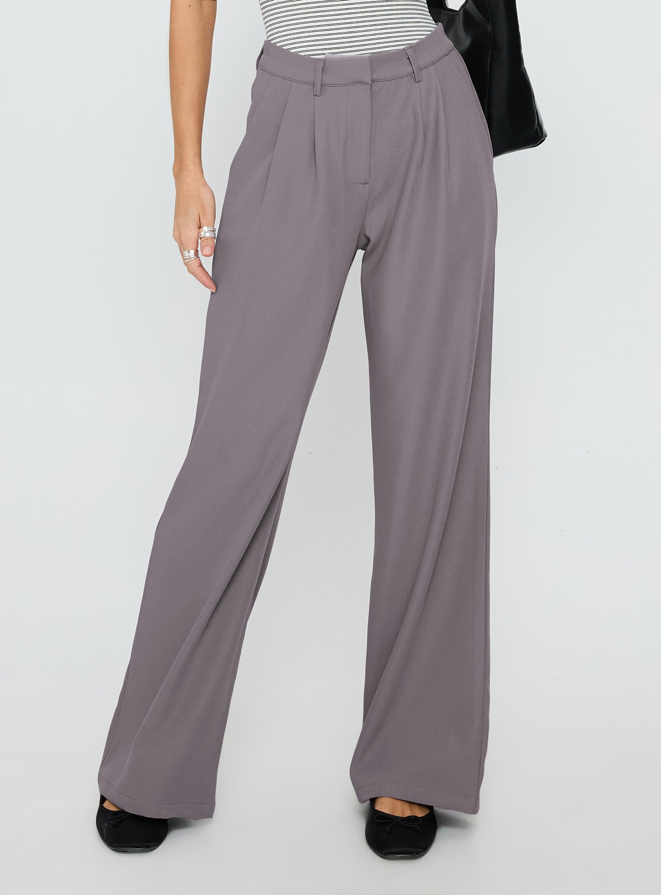 Ambient Wide Leg Pant Grey - Image 2