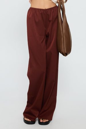 Dorie Straight Leg Pants Chocolate