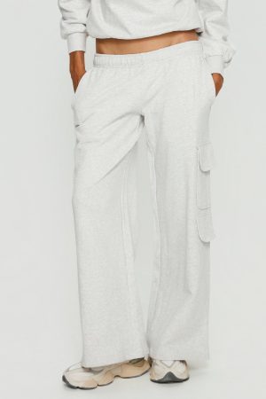 Rozanna Cargo Sweat Pants Grey Marle