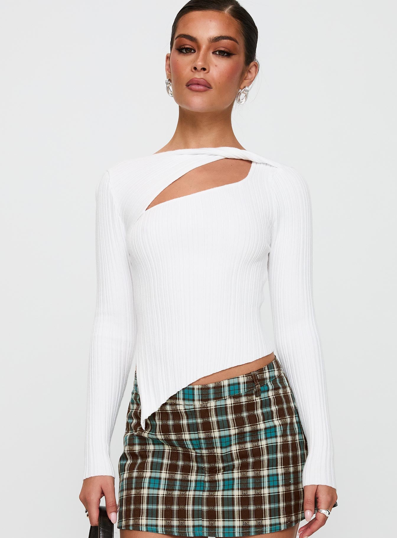 Ellara Long Sleeve Top White - Image 2