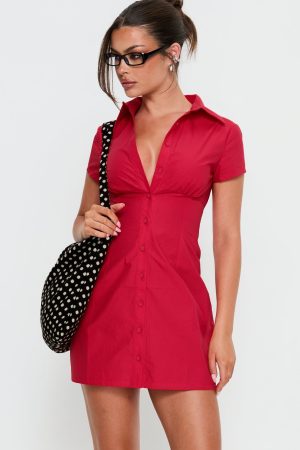 Motley Mini Dress Red