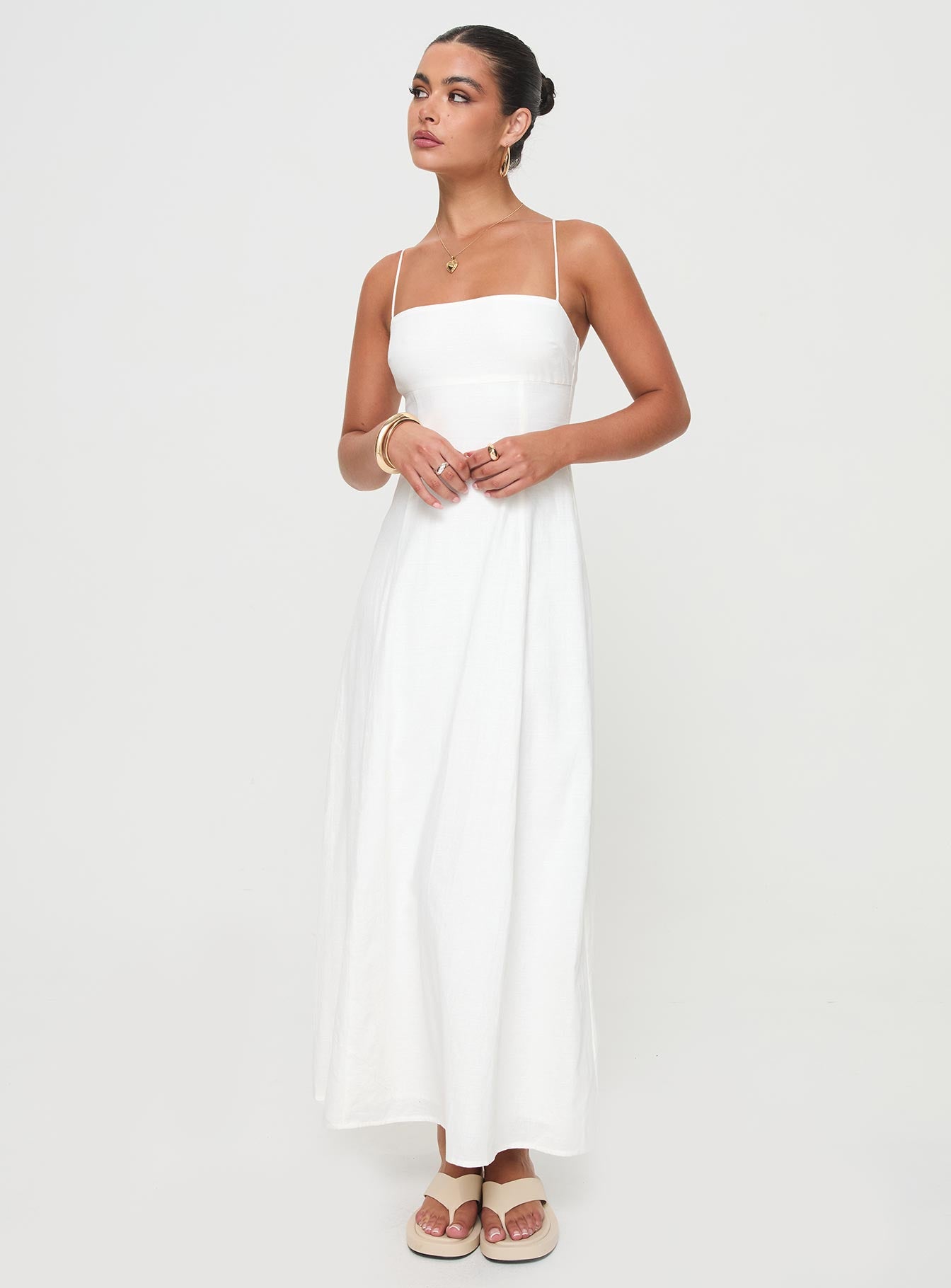 Brightwell Maxi Dress White - Image 2